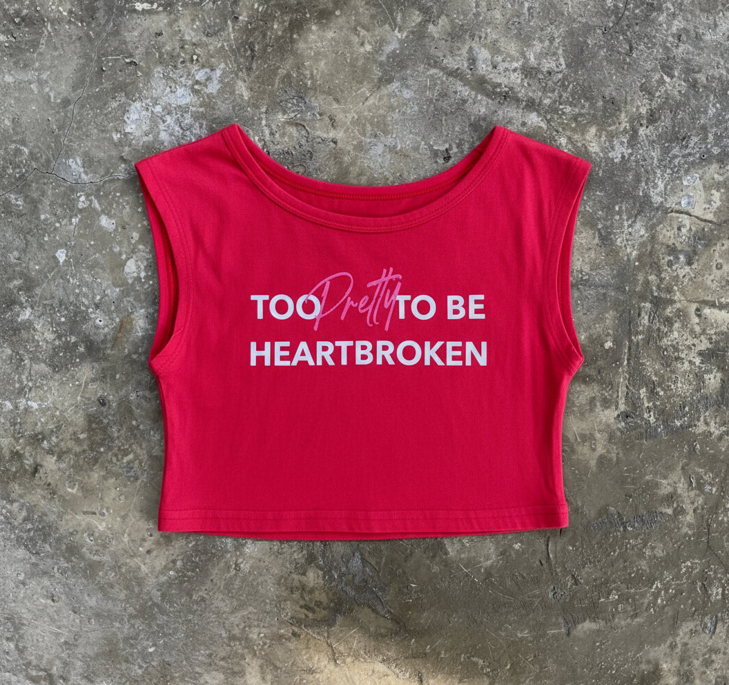 Too pretty cropped tank top